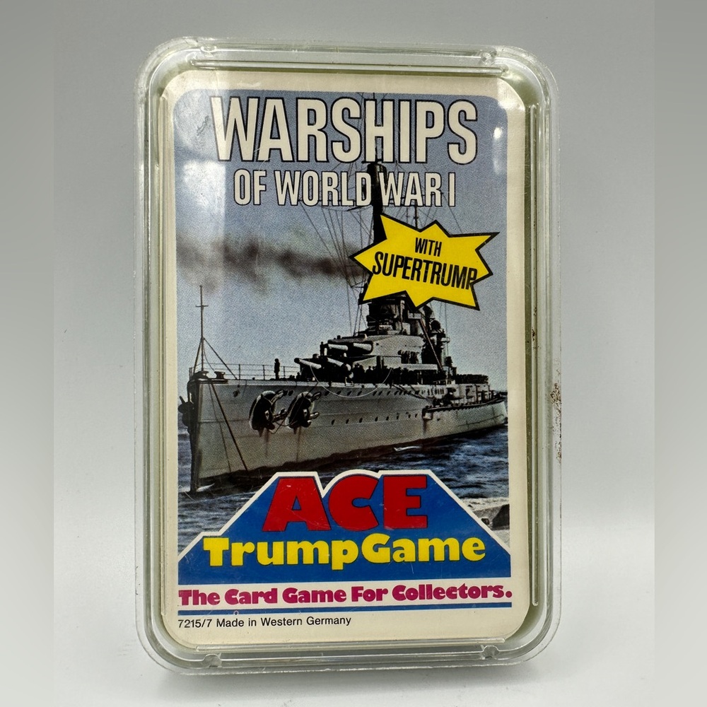 VINTAGE ACE Trump Game 1970s Warships Of World War I - Card Game